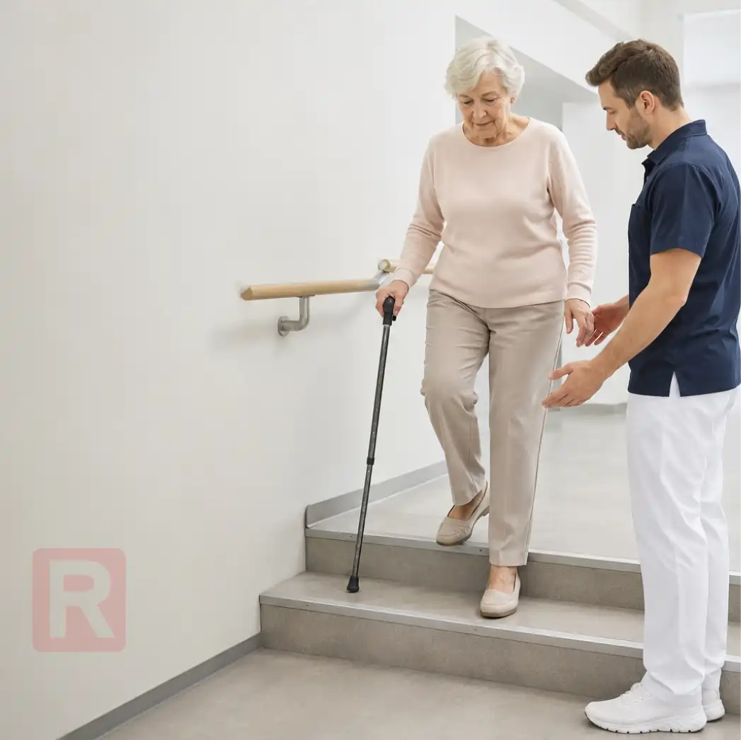Rehabilitacja chodu dla seniorów - bieżnia antygrawitacyjna
